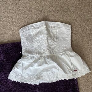 Hollister Peplum Tube Top
